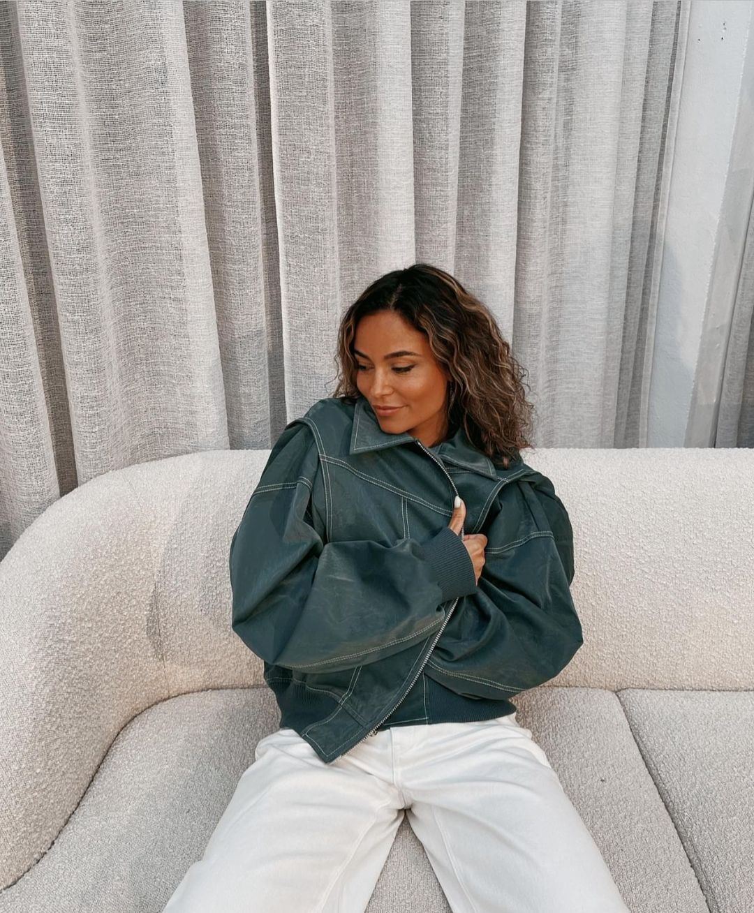 VIVIEN - De Must-Have Oversized Leren Jas voor de Herfst
