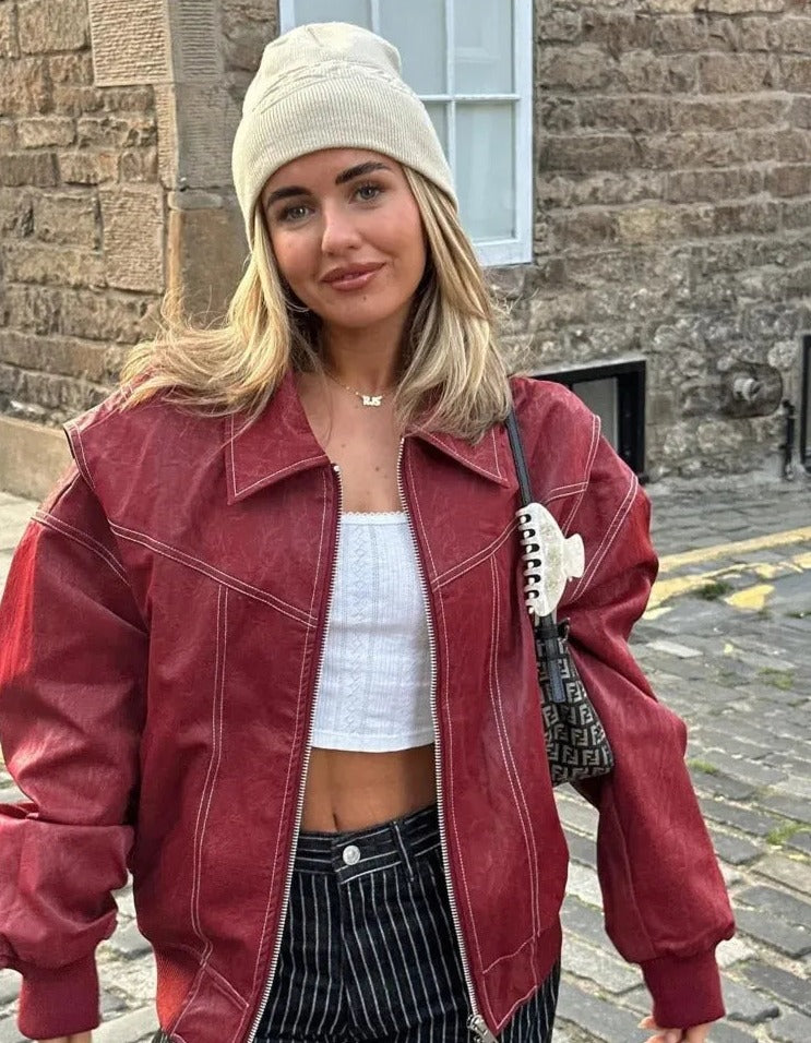 LIV – Oversized Leren Damesjas in Edgy Streetstyle