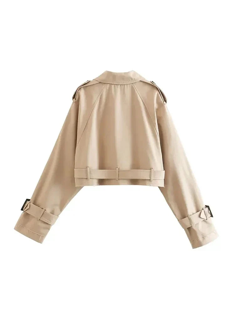 Bernadine | Bijgesneden Getailleerde Trenchcoat voor Dames