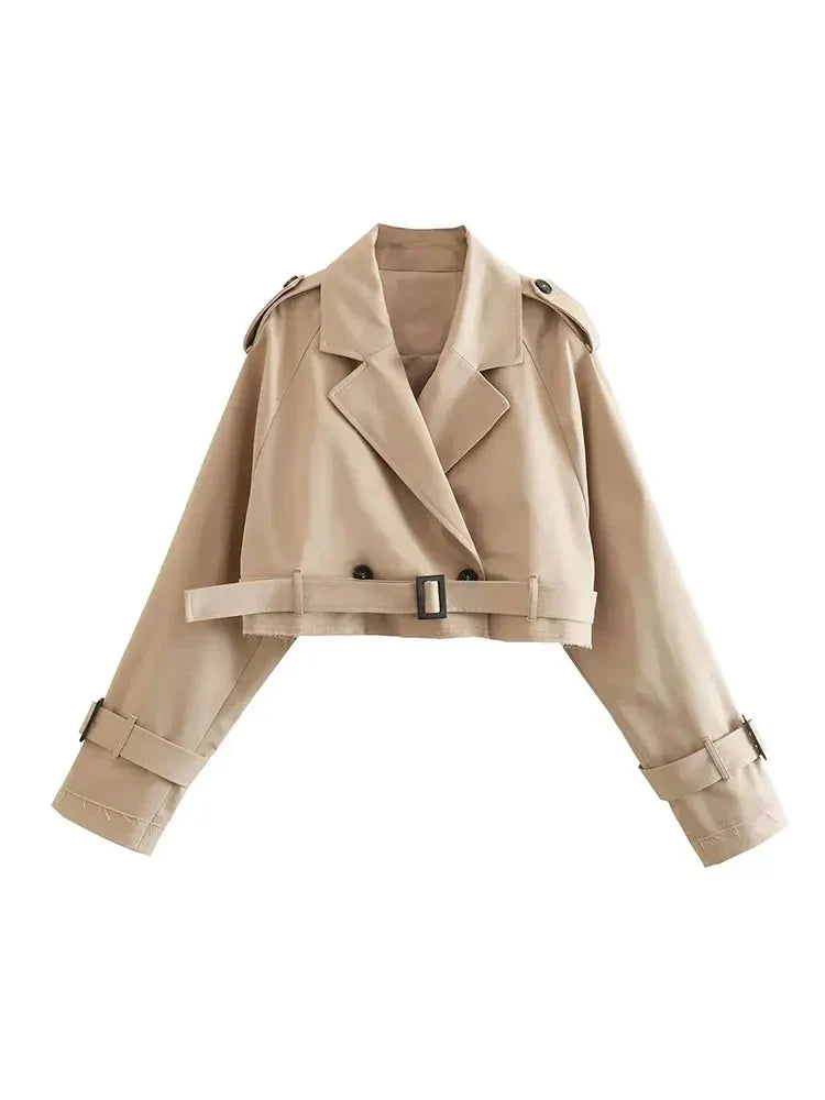 Bernadine | Bijgesneden Getailleerde Trenchcoat voor Dames