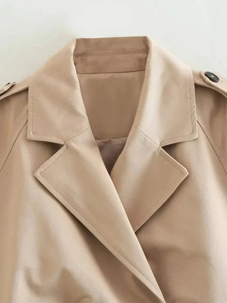 Bernadine | Bijgesneden Getailleerde Trenchcoat voor Dames