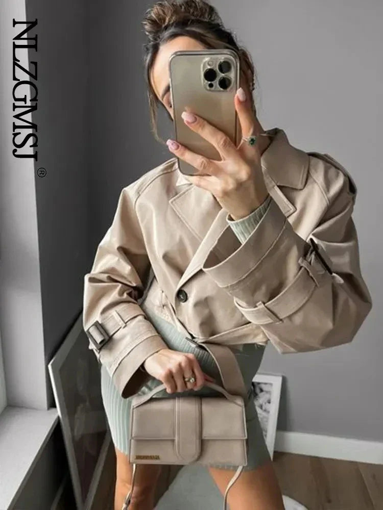 Bernadine | Bijgesneden Getailleerde Trenchcoat voor Dames