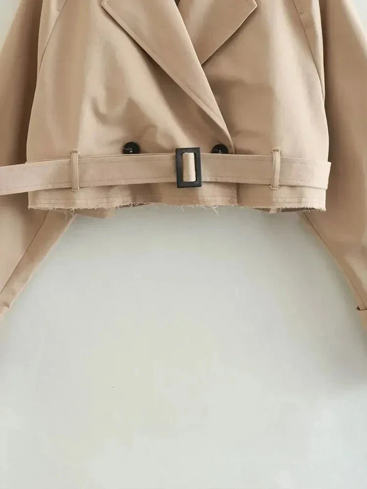 Bernadine | Bijgesneden Getailleerde Trenchcoat voor Dames