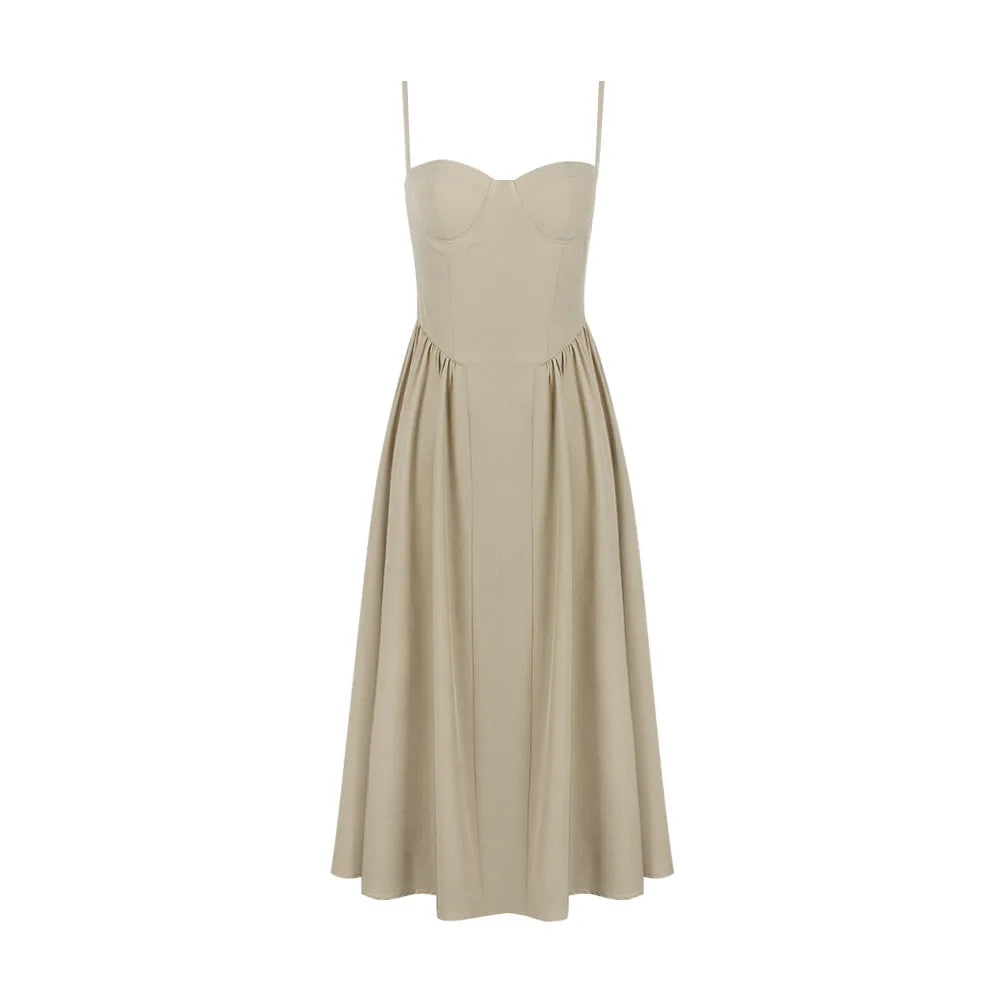 Midi- Dames Jurk Casual Chique