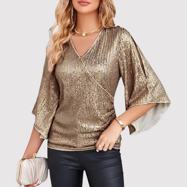Emma | Elegante Glitter Top