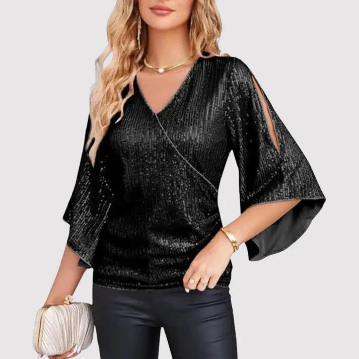Emma | Elegante Glitter Top