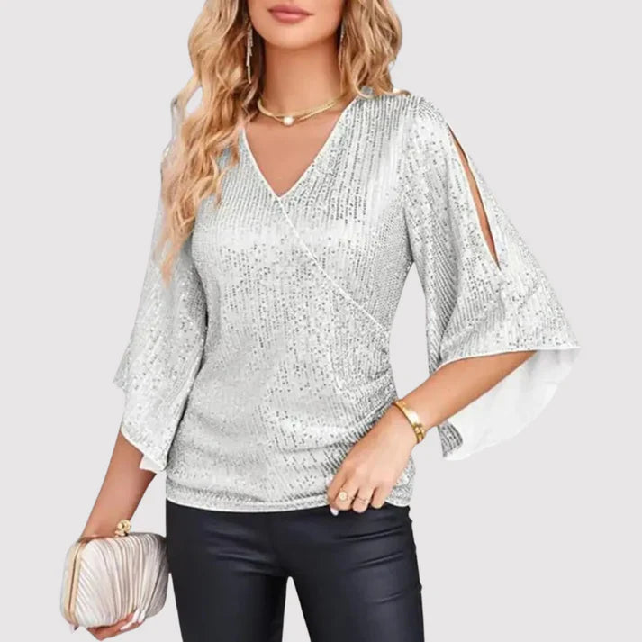 Emma | Elegante Glitter Top