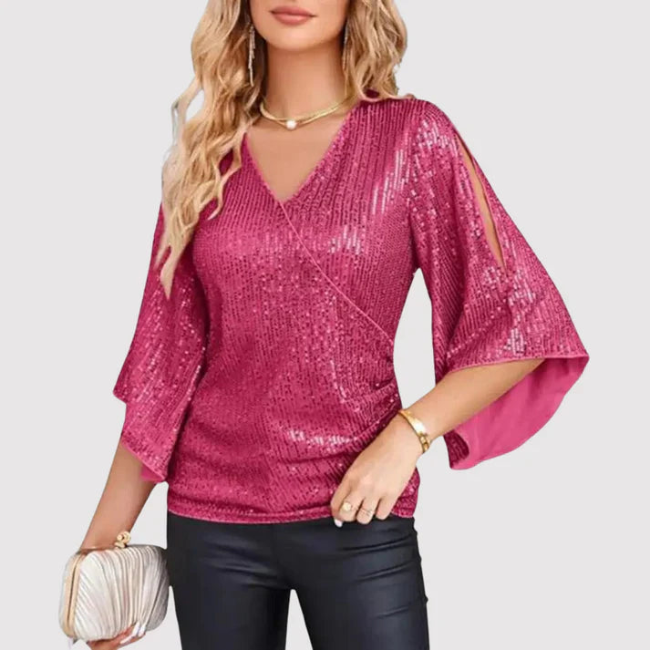 Emma | Elegante Glitter Top