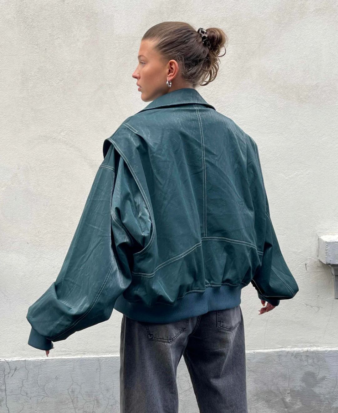 VIVIEN - De Must-Have Oversized Leren Jas voor de Herfst