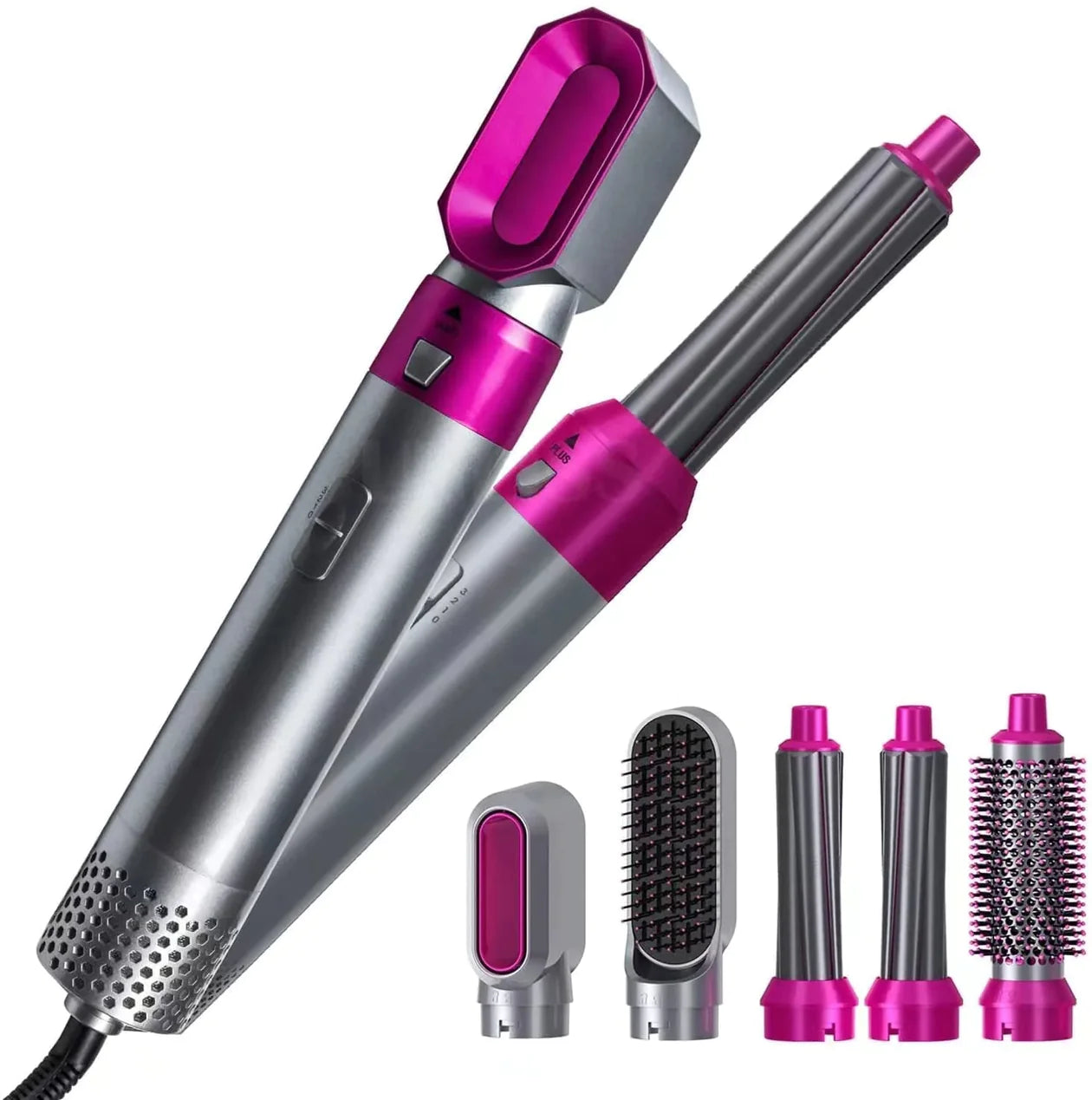 De 5-in-1 Hairstyler Pro: Föhn, Borstel, Krultang en Stijler in Één!