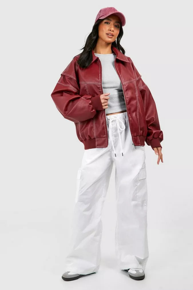 Noa - Oversized Leren Jas