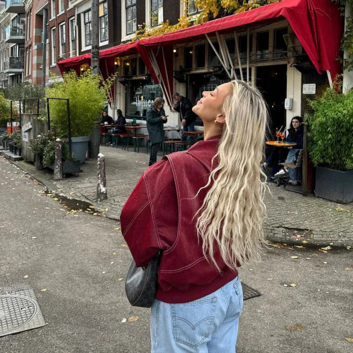 Noa - Oversized Leren Jas