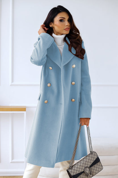 Eva | Dames Jas | Elegante jas met dubbele knoop, stijlvol en klassiek