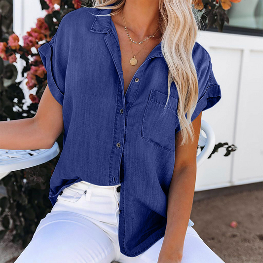 Krissy - Stijlvolle Dames Denim Blouse