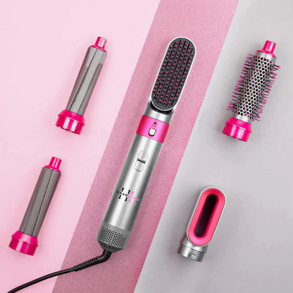 De 5-in-1 Hairstyler Pro: Föhn, Borstel, Krultang en Stijler in Één!