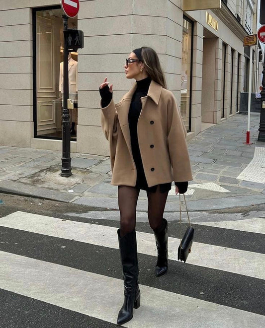 Zoë | Trendy Wollen Jas