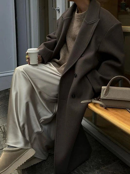 Harper – Oversized Mantel Jas voor Dames | Trendy Warmte & Elegante Stijl