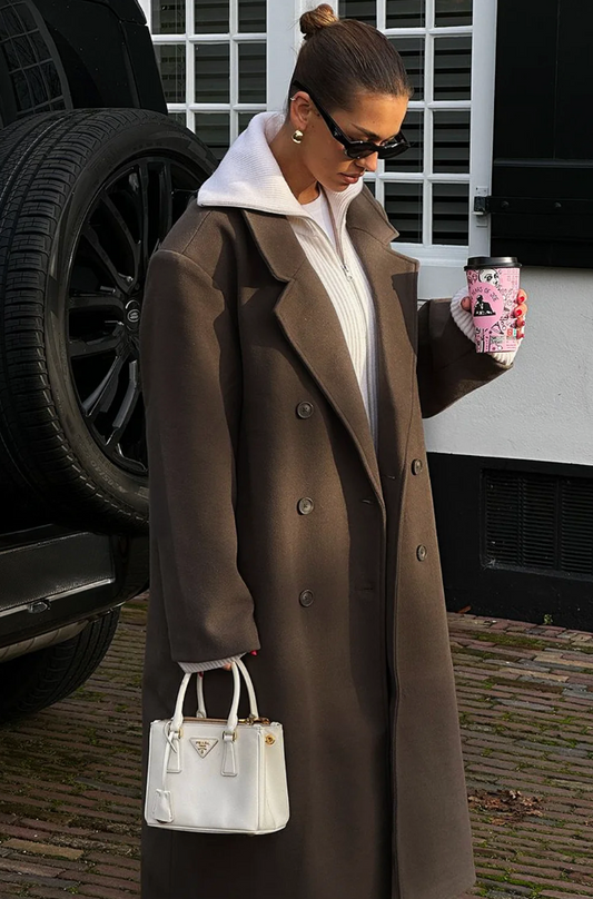 Harper – Oversized Mantel Jas voor Dames | Trendy Warmte & Elegante Stijl