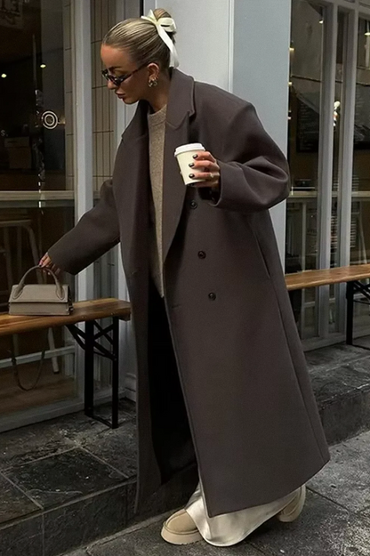 Harper – Oversized Mantel Jas voor Dames | Trendy Warmte & Elegante Stijl