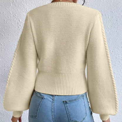 Ayla – Stijlvolle Vierkante Hals Trui voor Dames