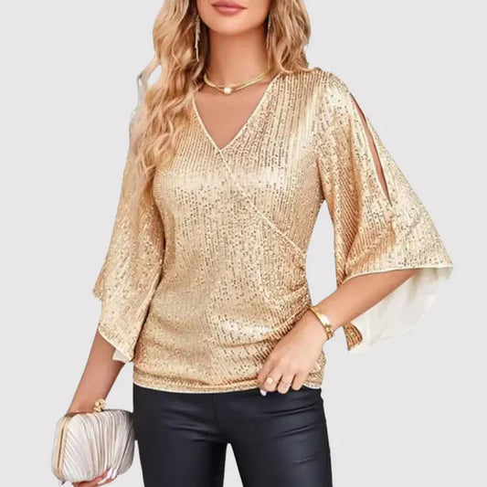 Emma | Elegante Glitter Top