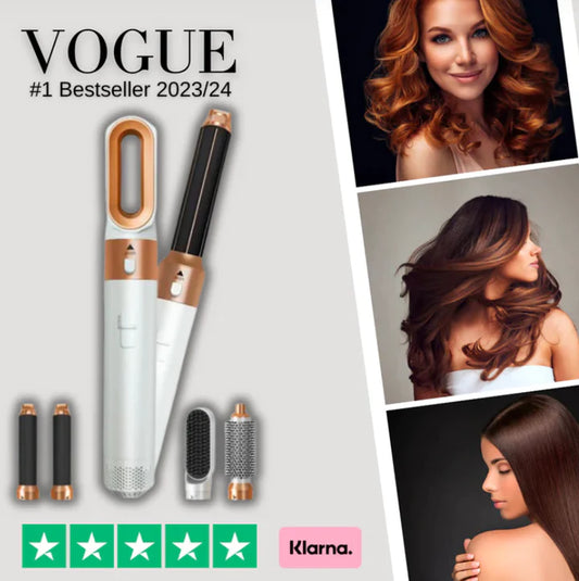 De 5-in-1 Hairstyler Pro: Föhn, Borstel, Krultang en Stijler in Één!